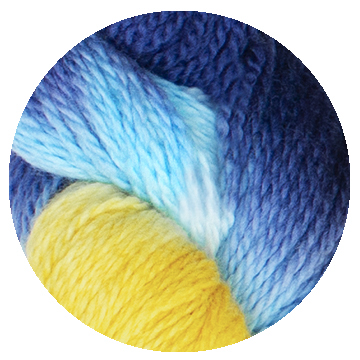 TOFT luxury hand dyed batch 000006 yarn in DK